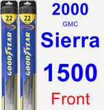 Front Wiper Blade Pack for 2000 GMC Sierra 1500 - Hybrid