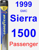 Passenger Wiper Blade for 1999 GMC Sierra 1500 - Hybrid