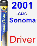 Driver Wiper Blade for 2001 GMC Sonoma - Hybrid