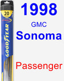 Passenger Wiper Blade for 1998 GMC Sonoma - Hybrid