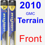 Front Wiper Blade Pack for 2010 GMC Terrain - Hybrid