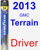 Driver Wiper Blade for 2013 GMC Terrain - Hybrid