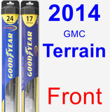 Front Wiper Blade Pack for 2014 GMC Terrain - Hybrid