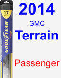 Passenger Wiper Blade for 2014 GMC Terrain - Hybrid