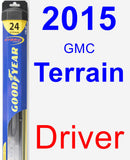 Driver Wiper Blade for 2015 GMC Terrain - Hybrid