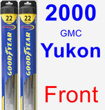 Front Wiper Blade Pack for 2000 GMC Yukon - Hybrid