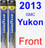 Front Wiper Blade Pack for 2013 GMC Yukon - Hybrid