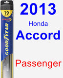 Passenger Wiper Blade for 2013 Honda Accord - Hybrid