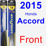 Front Wiper Blade Pack for 2015 Honda Accord - Hybrid