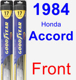 Front Wiper Blade Pack for 1984 Honda Accord - Hybrid