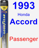 Passenger Wiper Blade for 1993 Honda Accord - Hybrid