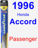 Passenger Wiper Blade for 1996 Honda Accord - Hybrid