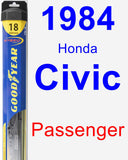 Passenger Wiper Blade for 1984 Honda Civic - Hybrid