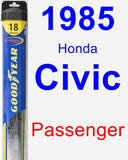 Passenger Wiper Blade for 1985 Honda Civic - Hybrid