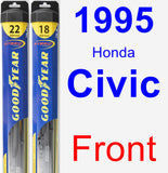 Front Wiper Blade Pack for 1995 Honda Civic - Hybrid