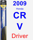 Driver Wiper Blade for 2009 Honda CR-V - Hybrid