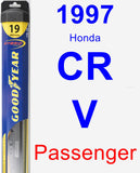 Passenger Wiper Blade for 1997 Honda CR-V - Hybrid