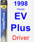 Driver Wiper Blade for 1998 Honda EV Plus - Hybrid