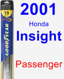 Passenger Wiper Blade for 2001 Honda Insight - Hybrid