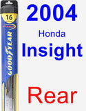 Rear Wiper Blade for 2004 Honda Insight - Hybrid