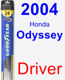 Driver Wiper Blade for 2004 Honda Odyssey - Hybrid