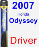 Driver Wiper Blade for 2007 Honda Odyssey - Hybrid