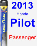 Passenger Wiper Blade for 2013 Honda Pilot - Hybrid