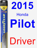 Driver Wiper Blade for 2015 Honda Pilot - Hybrid