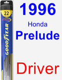 Driver Wiper Blade for 1996 Honda Prelude - Hybrid