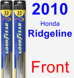 Front Wiper Blade Pack for 2010 Honda Ridgeline - Hybrid