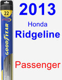 Passenger Wiper Blade for 2013 Honda Ridgeline - Hybrid