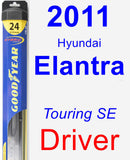 Driver Wiper Blade for 2011 Hyundai Elantra - Hybrid