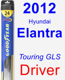 Driver Wiper Blade for 2012 Hyundai Elantra - Hybrid