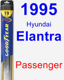 Passenger Wiper Blade for 1995 Hyundai Elantra - Hybrid