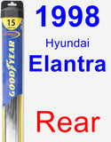 Rear Wiper Blade for 1998 Hyundai Elantra - Hybrid