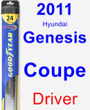 Driver Wiper Blade for 2011 Hyundai Genesis Coupe - Hybrid