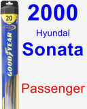 Passenger Wiper Blade for 2000 Hyundai Sonata - Hybrid