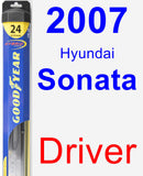 Driver Wiper Blade for 2007 Hyundai Sonata - Hybrid