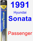 Passenger Wiper Blade for 1991 Hyundai Sonata - Hybrid