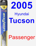 Passenger Wiper Blade for 2005 Hyundai Tucson - Hybrid