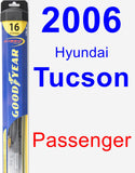 Passenger Wiper Blade for 2006 Hyundai Tucson - Hybrid