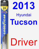 Driver Wiper Blade for 2013 Hyundai Tucson - Hybrid