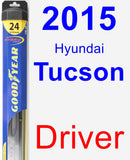 Driver Wiper Blade for 2015 Hyundai Tucson - Hybrid