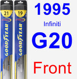 Front Wiper Blade Pack for 1995 Infiniti G20 - Hybrid