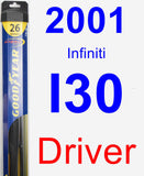 Driver Wiper Blade for 2001 Infiniti I30 - Hybrid