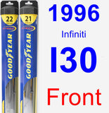 Front Wiper Blade Pack for 1996 Infiniti I30 - Hybrid