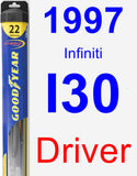 Driver Wiper Blade for 1997 Infiniti I30 - Hybrid