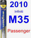 Passenger Wiper Blade for 2010 Infiniti M35 - Hybrid