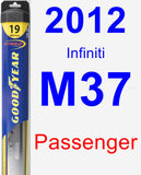 Passenger Wiper Blade for 2012 Infiniti M37 - Hybrid