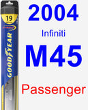 Passenger Wiper Blade for 2004 Infiniti M45 - Hybrid